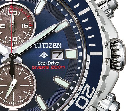 Citizen Promaster Marine, un chronographe de plongée Eco-Drive