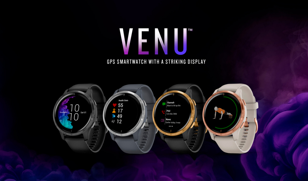 Garmin Venu, la montre connectée GPS multisports avec écran AMOLED